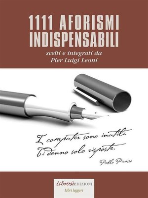 cover image of 1111 aforismi indispensabili